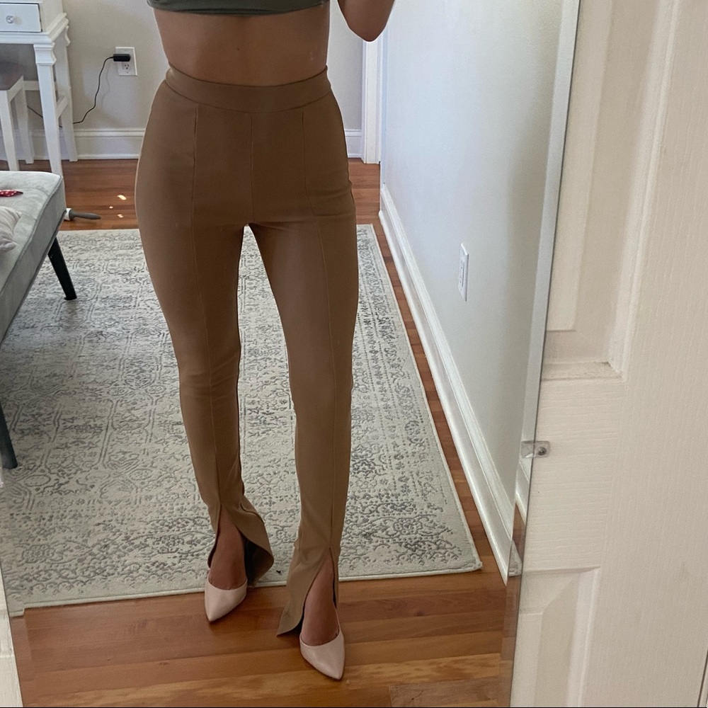 ZARA SPLIT HEM TROUSERS